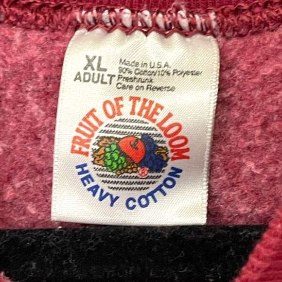 Vintage Women's Maroon Size XL Amish Country Crewneck Sweatshirt - Picture 3 of 7